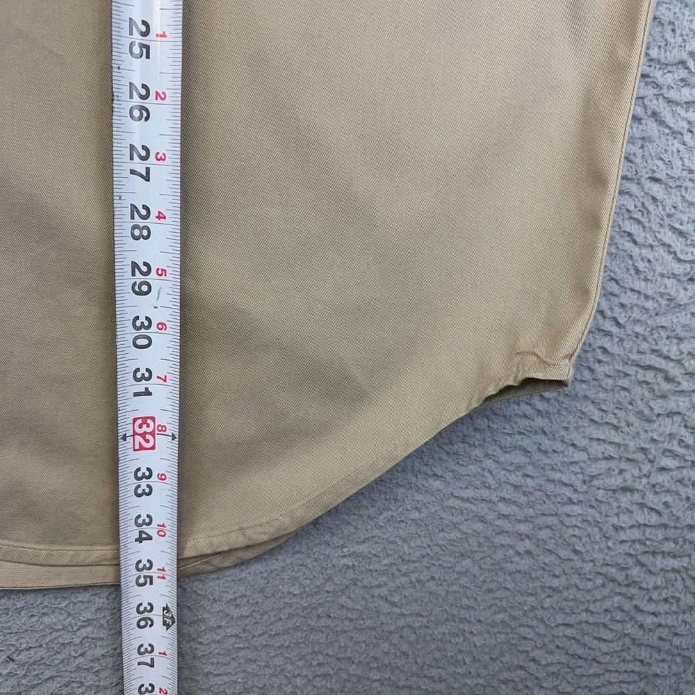 Vintage Banana Republic Shirt Mens XL Beige Safari Travel Long Sleeve Button Up